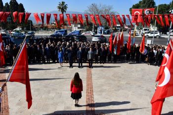 Çanakkale Zaferi’nin 108. Yılında Aziz Şehitlerimiz Saygıyla Anıldı